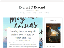 Tablet Screenshot of everestandbeyond.com